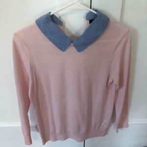 J crew pink collared shirt